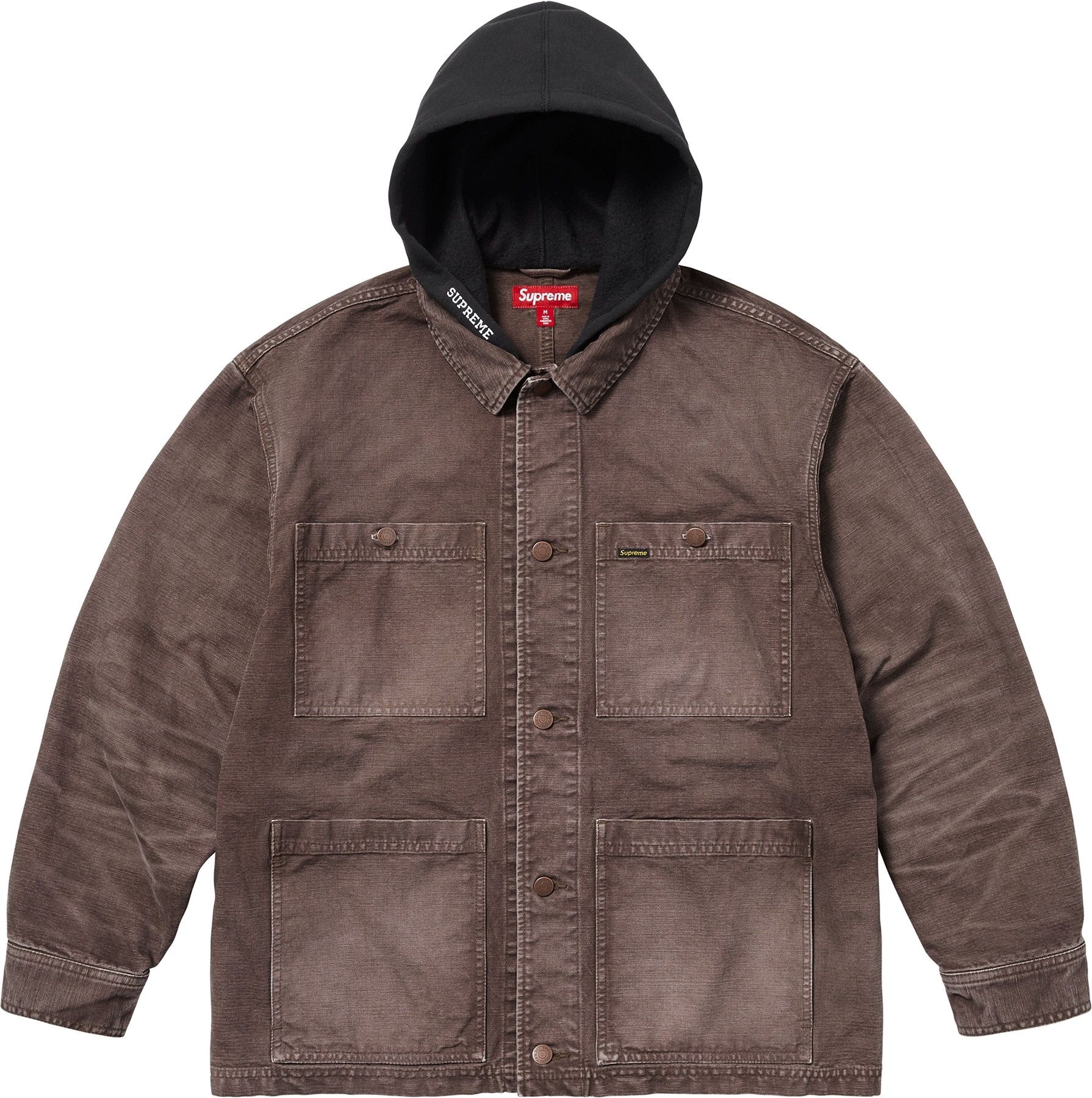 Worn Hooded Chore Coat view 11